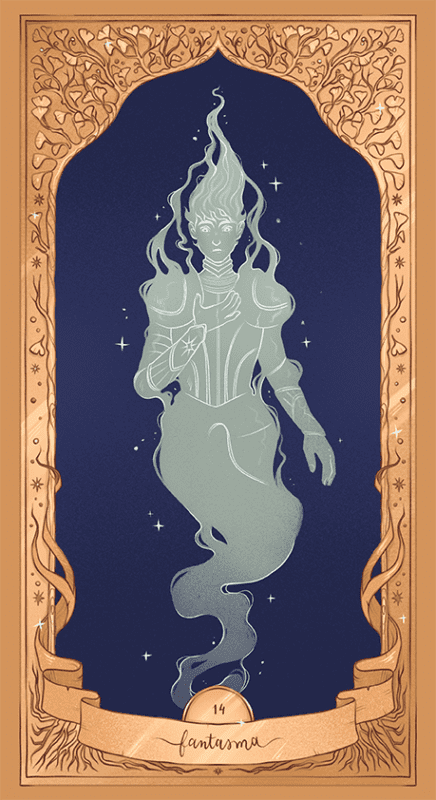 ilustración ditial fantasma
