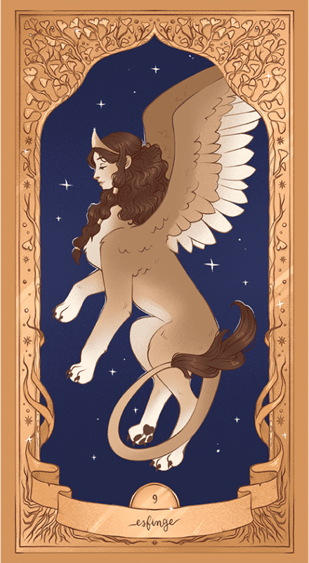 ilustración ditial esfinge