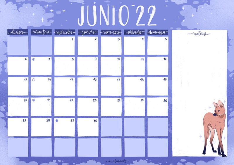 Calendario 2022 - Junio
