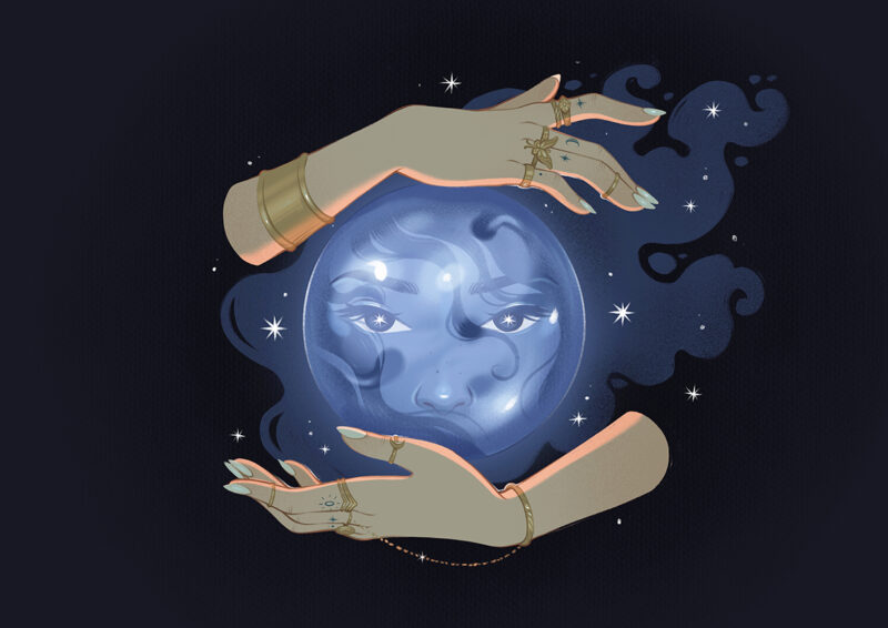 Cristalomancia - ilustración final (azul)