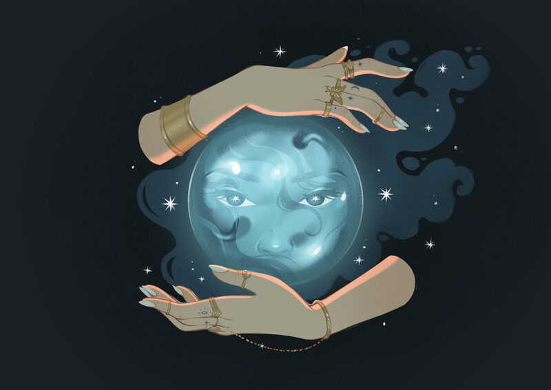 Cristalomancia - ilustración final (verde)