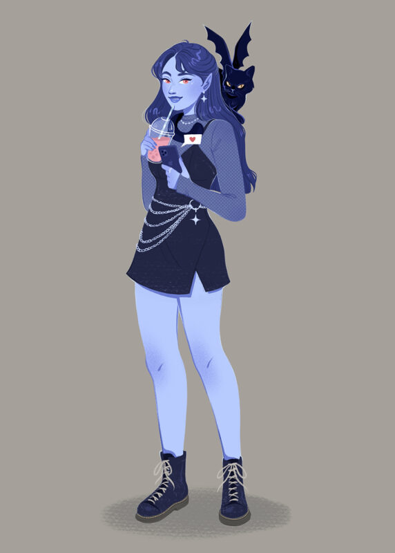 Vampira DTIYS - flat colors