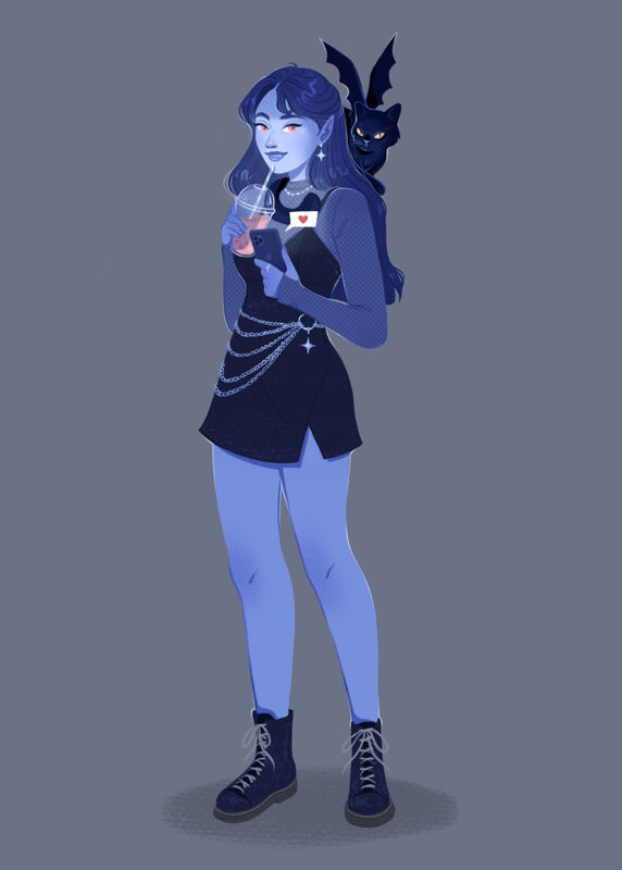 Vampira DTIYS - ilustracion final