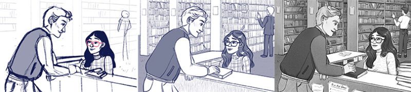Love Story - proceso de ilustración