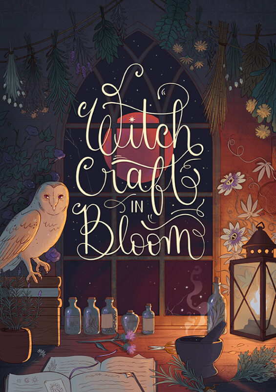 Witchcraft in Bloom - ilustracion de portada