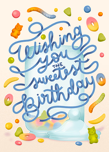 Greeting Card - blue