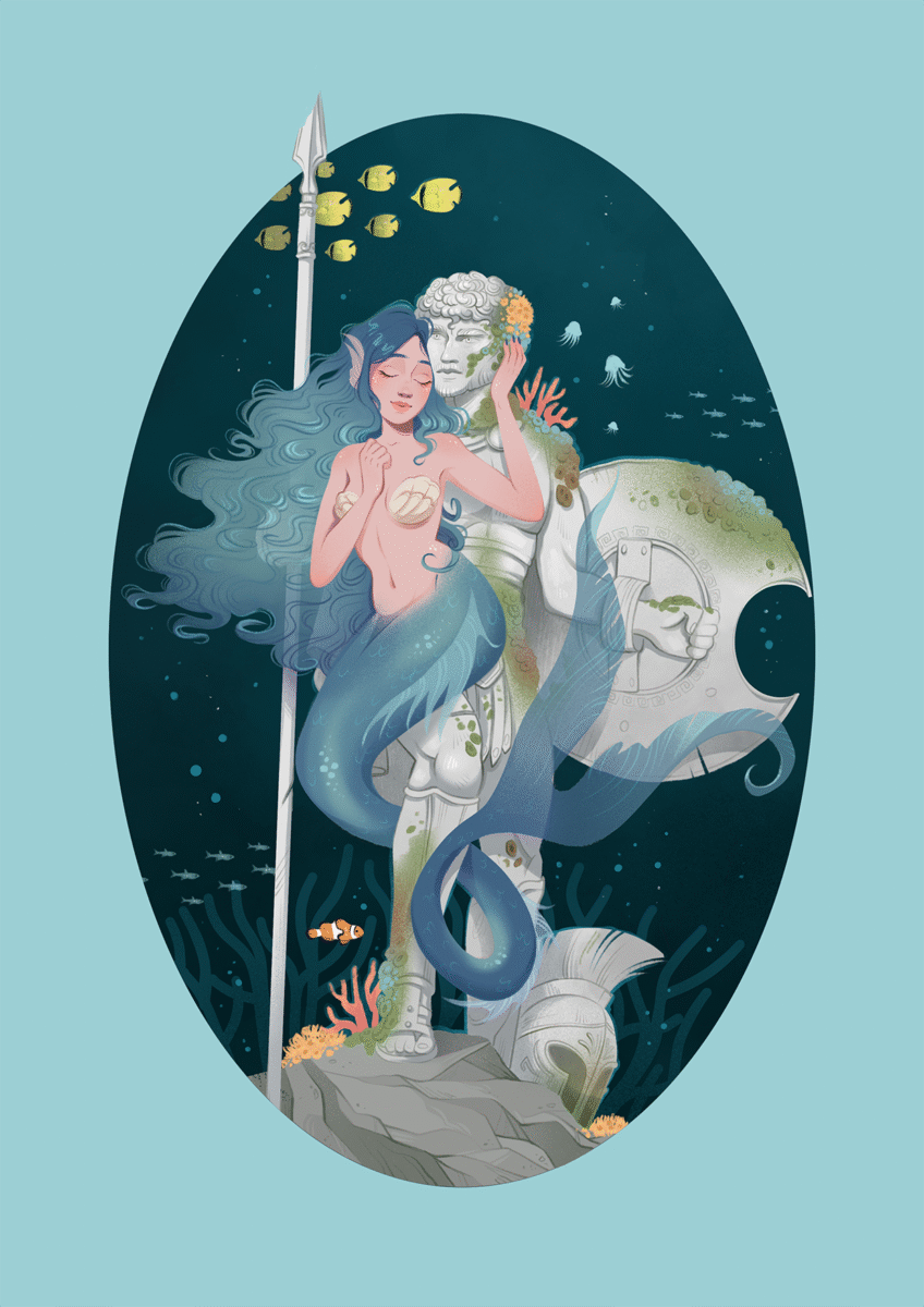 Sirena Enamorada - ilustración final