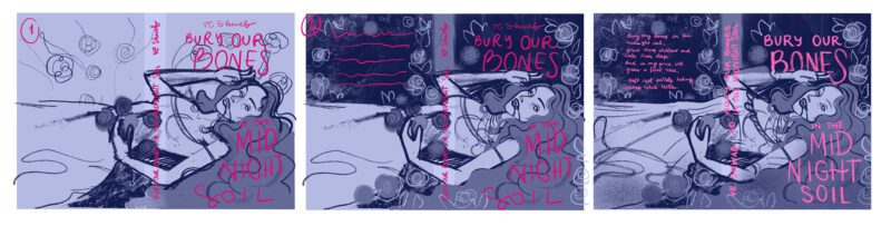 Bury our bones in the midnight soil v.e. schwab ilustracion de portada vampiro