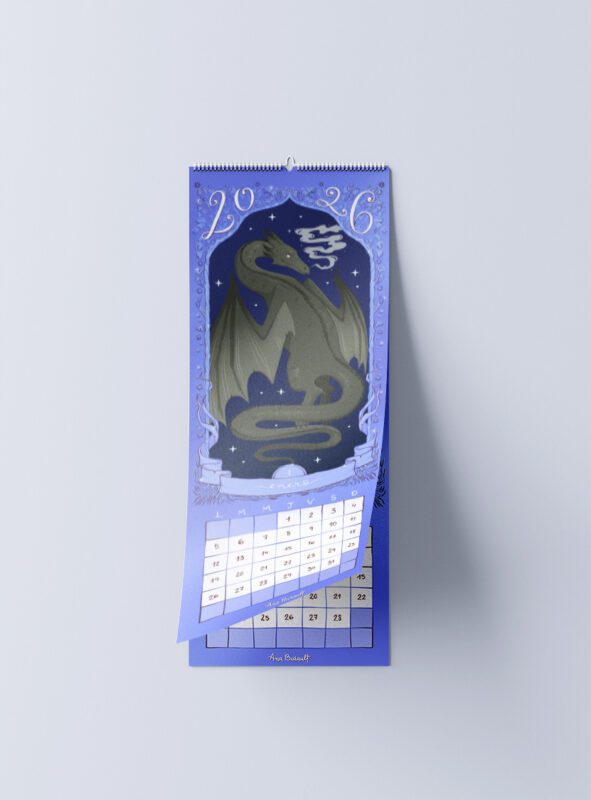 mockup calendario digital 2026