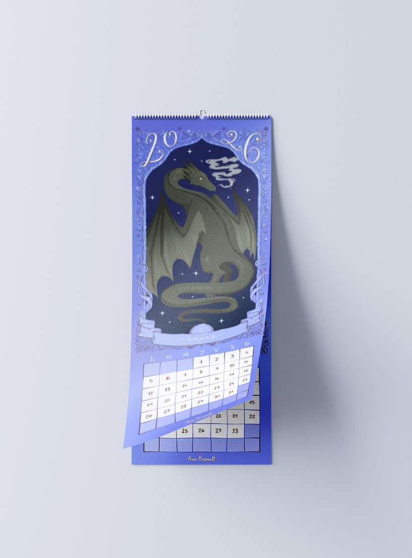 mockup calendario digital 2026