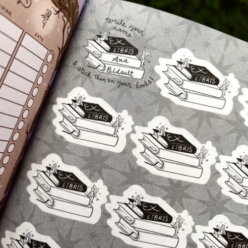 ex libris stickers_romantasy: a reading journal